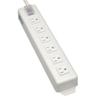 Tripp Lite Protect It 15 ft. Cord with 6 Right Angle Outlets and 15 Amp Circuit Breaker TLM615NCRA