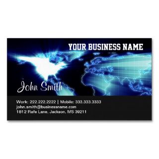 Global Map business card