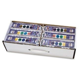 Wholesale CASE of 5   Dixon Semi Moist Master Watercolors Pack Washable Watercolor Paints, Nontoxic, 36 Sets/CT  Art Paints 