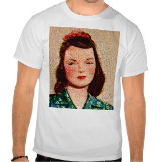 Vintage Women Woman 40s Catalog Art 'Dotty' T shirts