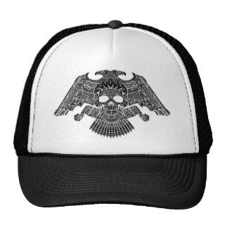 Symmetrical Skull with Guns and bullets by Al Rio Mesh Hats