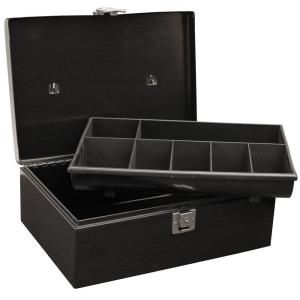 Master Lock Locking Cash Box with 7 Compartment Tray 7113D