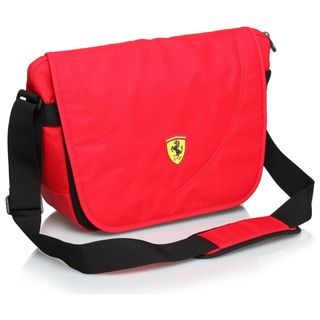 Ferrari Travelers Red Messenger Bag Ferrari Fabric Messenger Bags