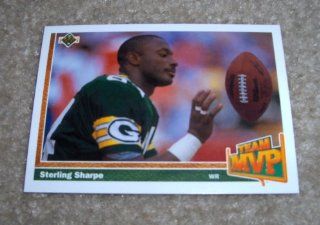 1991 Upper Deck Sterling Sharpe # 459 NFL Football Team MVP Card Sports Collectibles