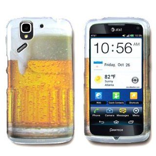 CoverON Hard Cover Case with BEER MUG Design for PANTECH P8010 FLEX ATT With PRY  Triangle Case Removal Tool [WCE3] Cell Phones & Accessories