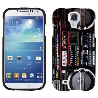 Samsung Galaxy S4 Retro Black Ghetto Blaster Boombox Case Cell Phones & Accessories