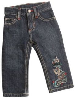 Wrangler Baby Boys' Embroidered Jeans 6M 18M Denim 12 Infant And Toddler Jeans Clothing