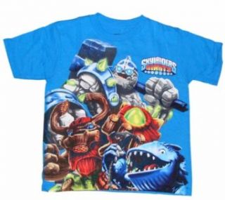 Skylanders Giants New Character Trio Boys T shirt (Turquoise, XL (14/16)) Clothing