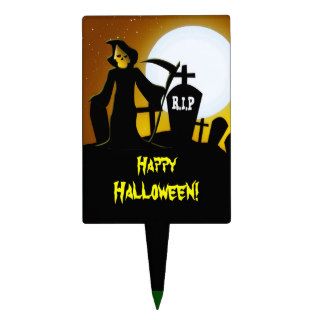 Grim Reaper Scary Halloween Cake Toppers
