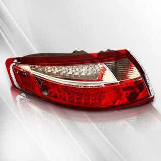 Porsche 991 Carrera 996 99 00 01 02 03 04 LED Tail Lights ~ pair set (Clear/Red) Automotive