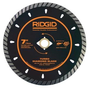 RIDGID 7 in. Turbo Diamond Blade HD TB70CP