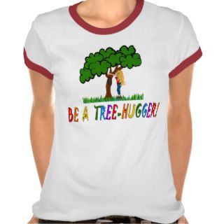 BE A TREE HUGGER   JOKERMAN RAINBOW FONT TEES