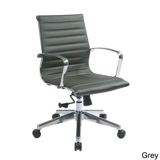 Office Star Products Mid Back Eco Leather Chair Office Star Products Ergonomic Chairs