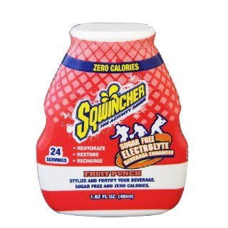 Sqwincher 010700 FP FastServ Sugar Free Electrolyte Beverage Enhancer, Fruit Punch Flavor, 1.62 oz Bottle (Case of 12) Science Lab Emergency Response Equipment