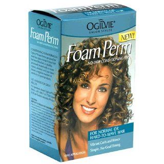 Ogilvie Foam Perm, No Drip Conditioning Perm for Normal or Hard to Wave Hair 1 application  Hair Permanent Kits  Beauty