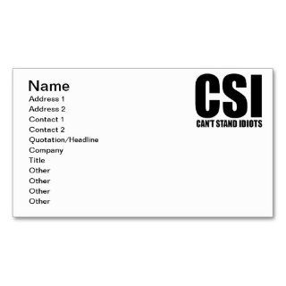 Can’t Stand Idiots. Funny and mildly insulting Business Card Template