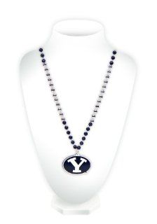 NCAA BYU Cougars Beads with Medallion  Sports Fan Necklaces  Sports & Outdoors