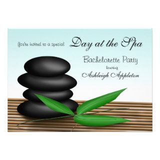 "Day at the Spa" Bachelorette Party Invitations