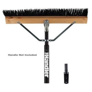 The Handler System 24 in. Professional Grade Push Broom Attachment and Wall Mount   Handle Not Included 95153 1