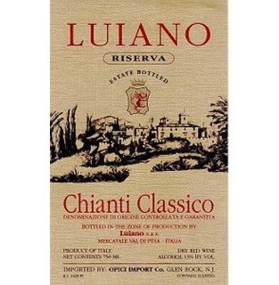 Luiano Chianti Classico Riserva Gold Label 2008 750ML Wine