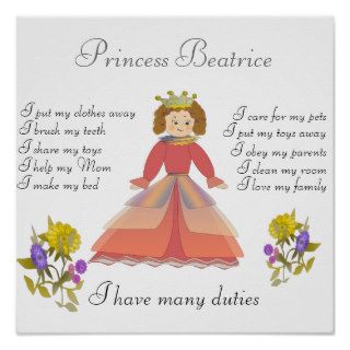 Princess Beatrice Duties Posters