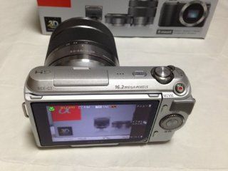 Sony Digital SLR Camera NEX C3 Double Lens Kit White NEX C3D/S  Digital Slr Camera Bundles  Camera & Photo