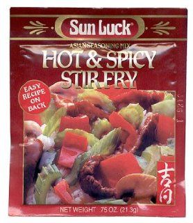 Sun Luck   Hot & Spicy Stir Fry Mix 0.75 Oz.  Stir Fry Sauces  Grocery & Gourmet Food