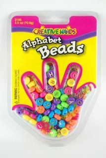 Alphabet Beads 2.5 Oz Assorted  Creative Hands (180 Pieces) [Kitchen]  