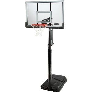 54" Steel Framed Shatter Proof Portable Basketball System  Portable Basketball Backboards  Sports & Outdoors