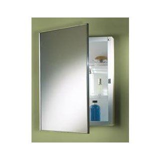 NuTone 468BC Basic Styleline Recessed 16"W x 26"H Premium Float Glass Mirror Medicine Cabinet   Recessed Mount Medicine Cabinet