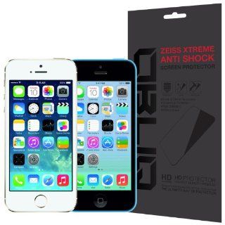 [Anti Shock]   Obliq Apple iPhone 5S 5C 5 Screen Protector Zeiss Xtreme Series   Military Grade Extreme Break and Shock Protection   Verizon, AT&T, T Mobile, Sprint, International, and Unlocked   Apple iPhone 5S 5C Lite 2013 Model Cell Phones & Ac