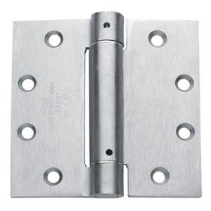 4.5 in. x 4.5 in. Brushed Chrome Steel Spring Hinge CPS4545 26D 3