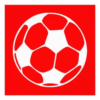 soccer ball  color customizable invitation