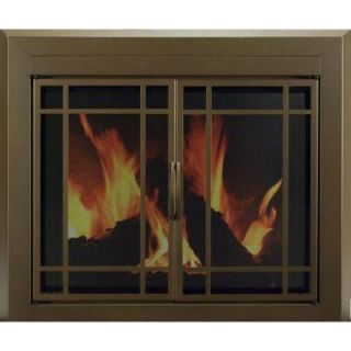 Pleasant Hearth Enfield Large Glass Fireplace Doors EN 5502