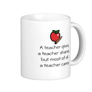 A teacher cares mug