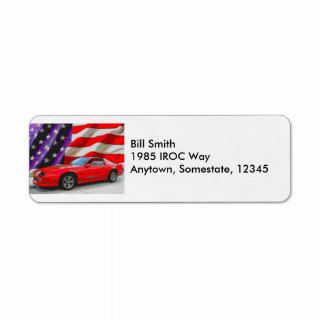 1985 Camaro IROC Z Custom Return Address Labels