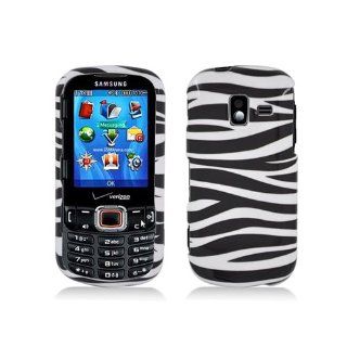 Black White Zebra Stripe Hard Cover Case for Samsung Intensity III 3 SCH U485 Cell Phones & Accessories