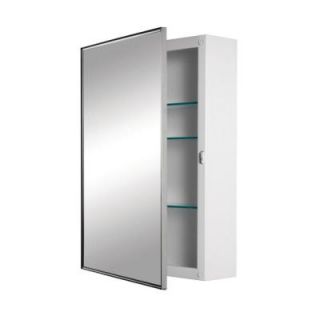 NuTone Styleline 20 in. W x 30 in. H x 5 in. D Recessed Medicine Cabinet in Stainless Steel 495X