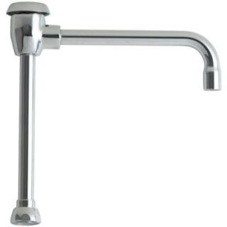 Chicago Faucets 8 in. Solid Brass Rigid/Swing Gooseneck Spout with Atmospheric Vacuum Breaker GN8BVBJKABCP