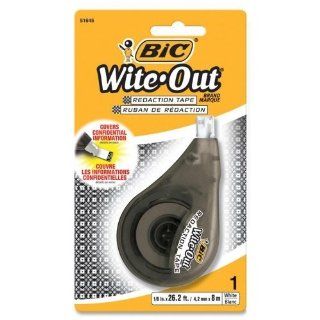 Bic Wite Out Redaction Tape, Non Refillable, 1/6 x 472 Inches (WOTRDP11)  Correction Tape 