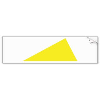 yellow triangle bumper stickers