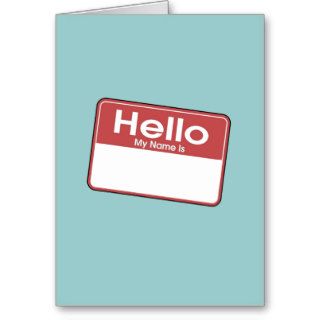 Hello my name is card