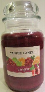 Yankee Candle Large 22 Ounce Jar Candle, Sangria   Scented Candles
