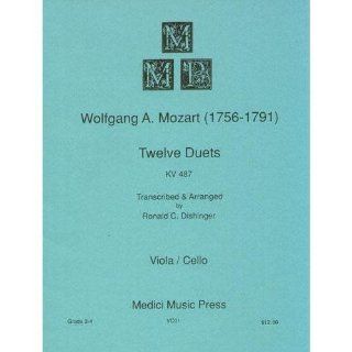 Mozart, W.A.   12 Duets, K. 487   Viola and Cello   arranged by Ronald C. Dishinger   Medici Music Musical Instruments