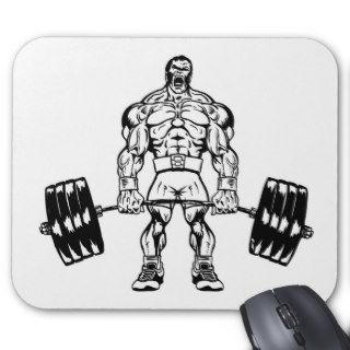 GO HEAVY OR GO HOME LOGO WEAR MOUSE PAD