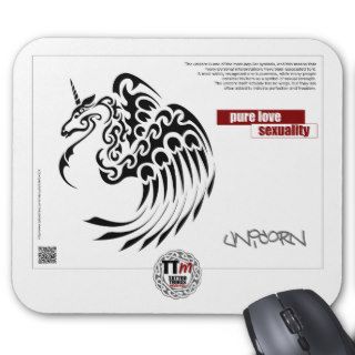 TT Meanings   WINGED UNICORN Mouse Pad