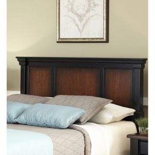 Home Styles The Aspen Collection Rustic Cherry   Black Queen/full Headboard Black Size Queen