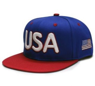 City Hunter U.S.A Glow in the Dark Snapback Caps (Royal/red) at  Mens Clothing store Baseball Caps