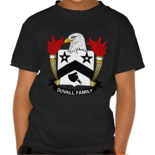 Duvall Family Crest T shirts