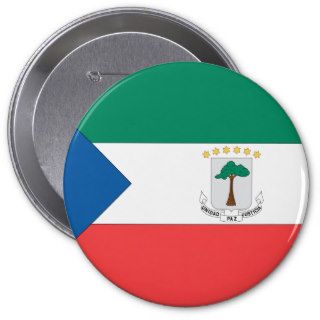 Equatorial Guinea Flag Buttons